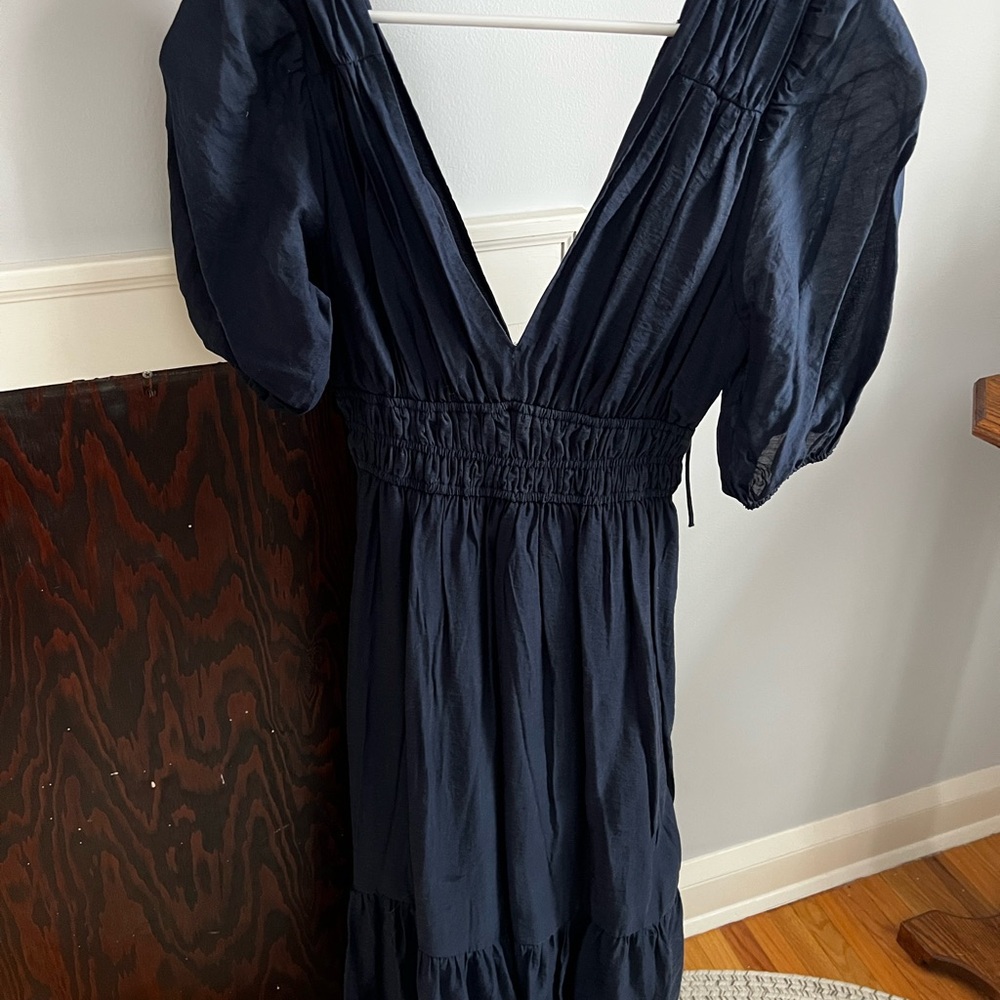 Floaty Plunge Midi Dress size S - Picture 4 of 6